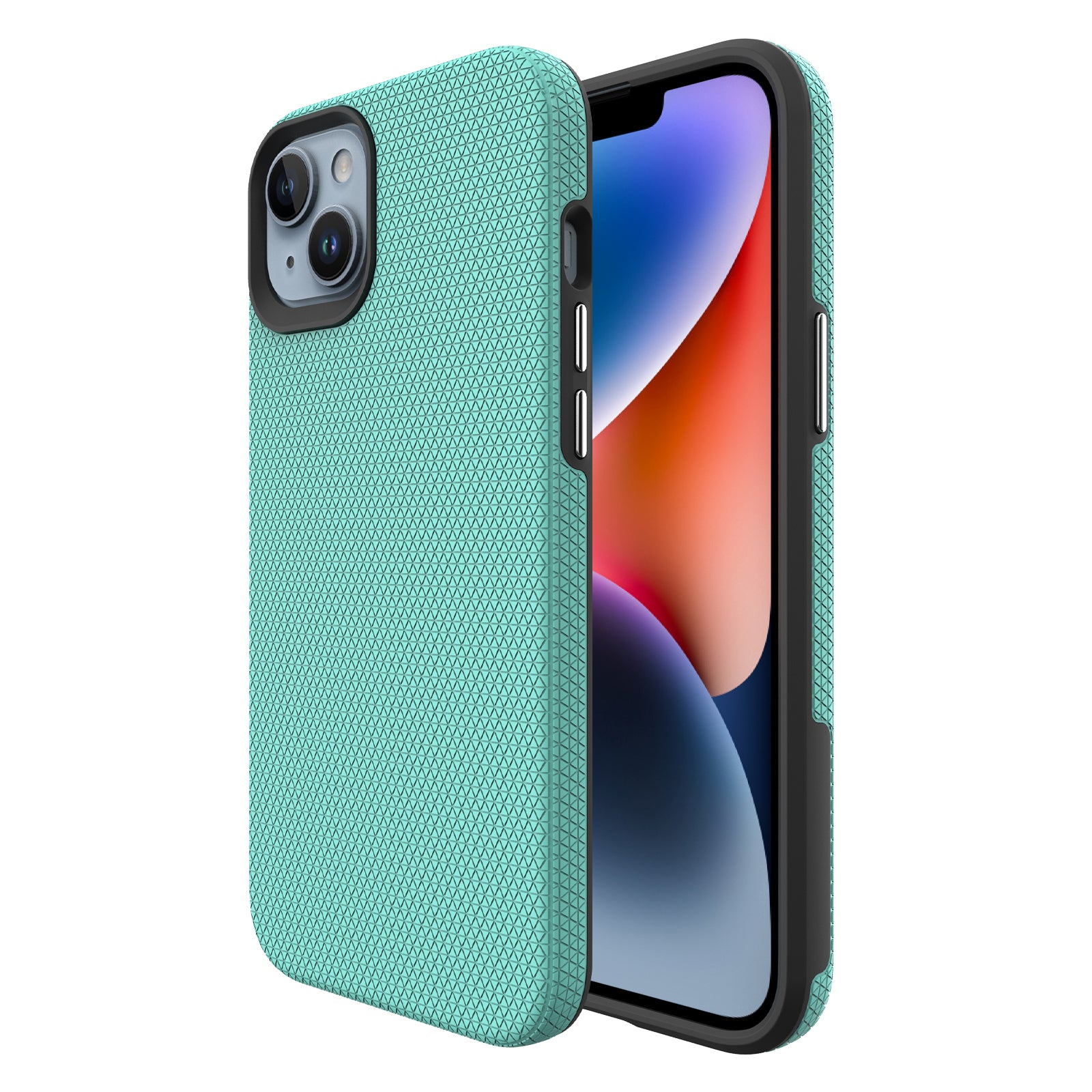 For iPhone 14 Plus Protective Phone Back Cover Triangle Heat Dissipation TPU PC Anti-scratch Phone Case For iPhone 14 Plus Protective Phone Back Cover Triangle Heat Dissipation TPU PC Anti-scratch Phone Case